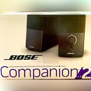 Bose Companion 2 Multimedia Speakers, new in box, never unpacked.